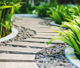 Essential new build garden with turf and patio